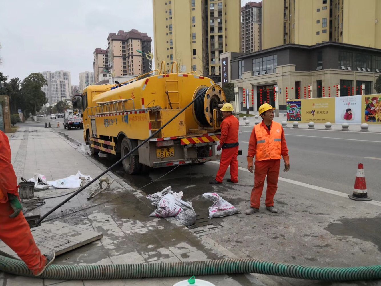 靖宇排污管道清淤-管道清洗